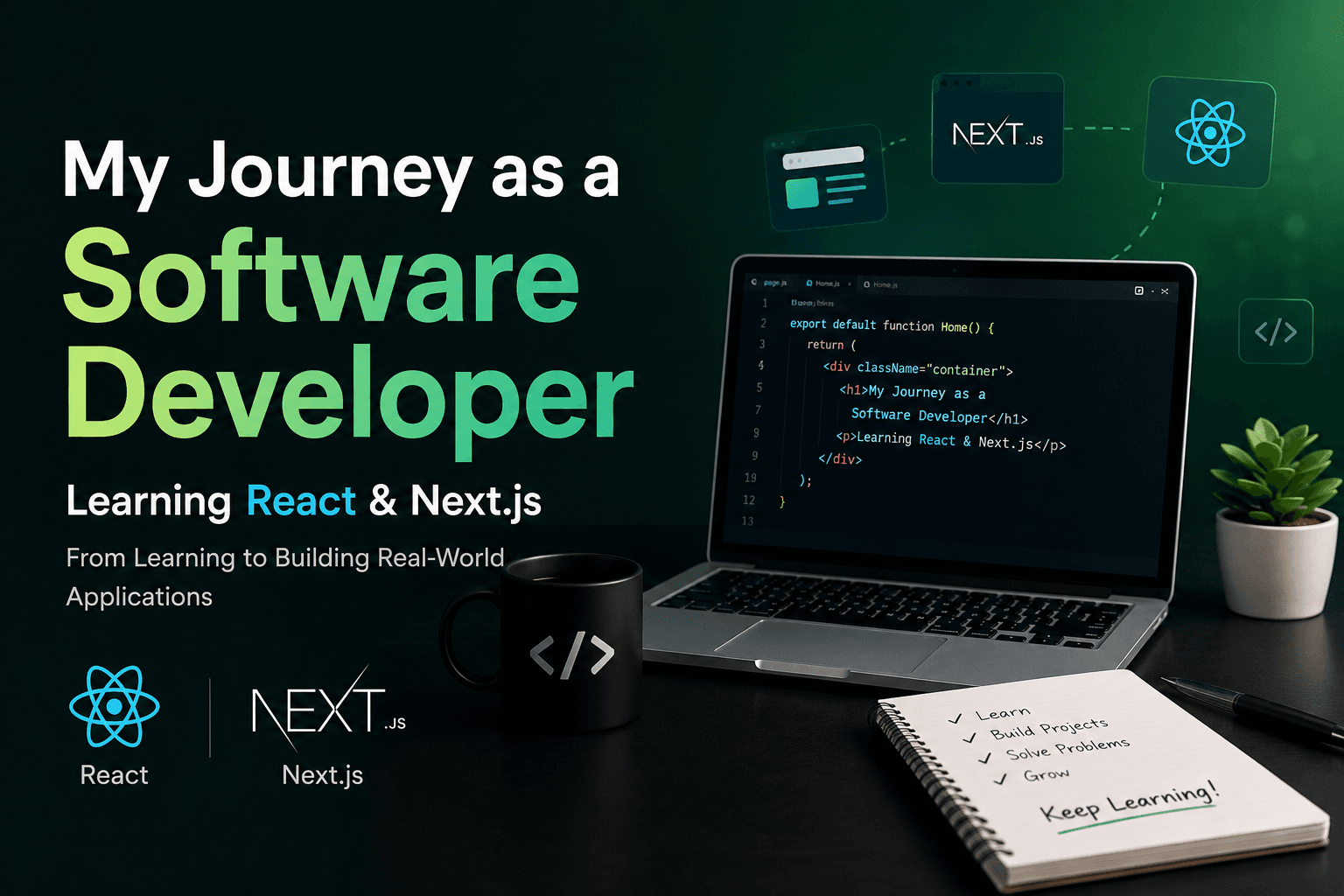 How Learning React & Next.js Shaped My Journey as a Software Developer