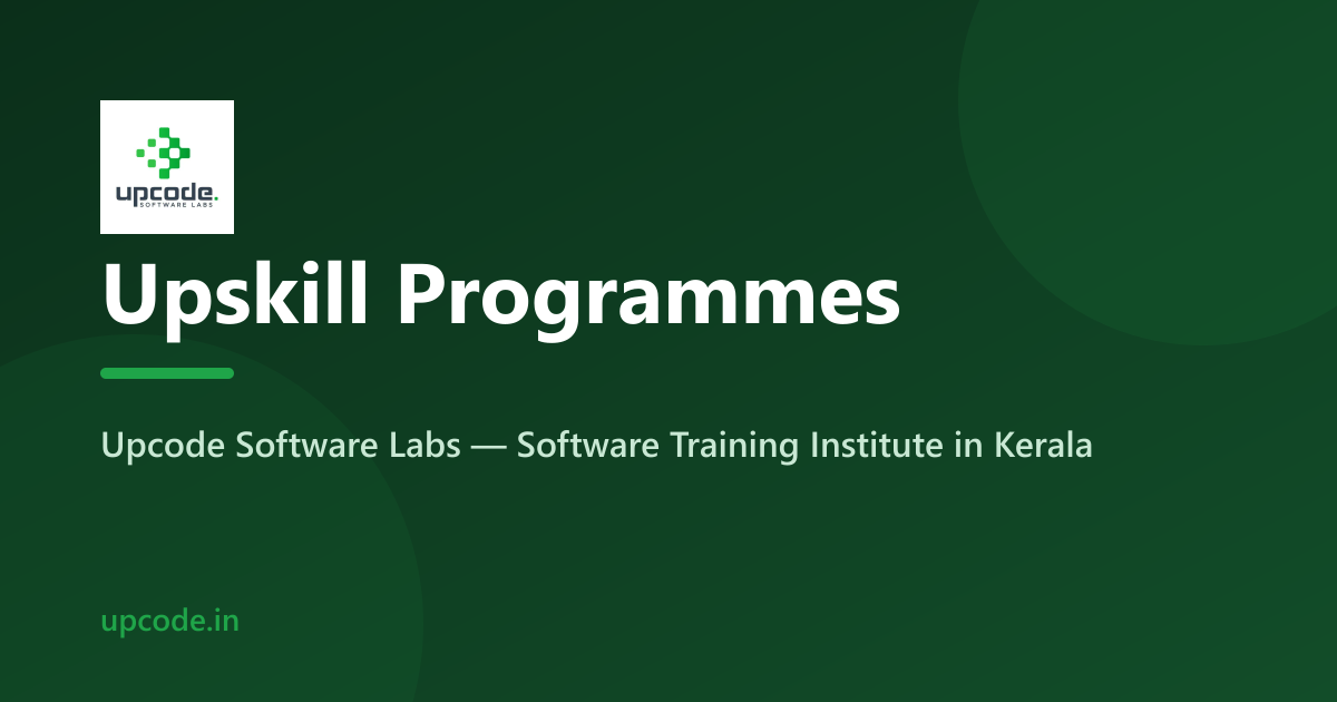 UpSkill Series, Free Tech Workshops and Seminars | Upcode Software Labs